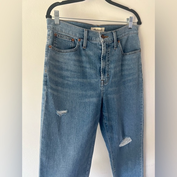 Madewell The Perfect Vintage Jean High-Rise Raw Hem Magic Pockets Size 29 NWT - Picture 2 of 10